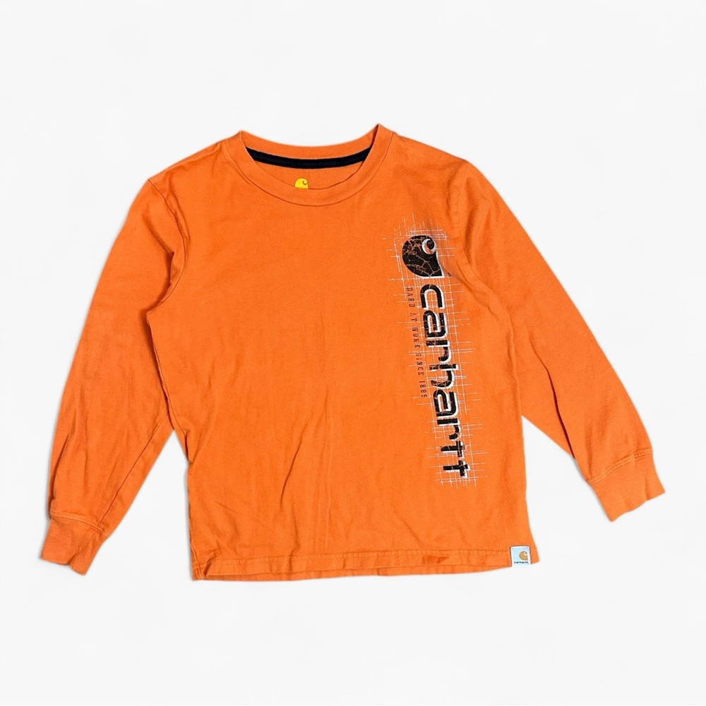 Carhartt Kids Orange Long Sleeve Tee Size S (8/10)